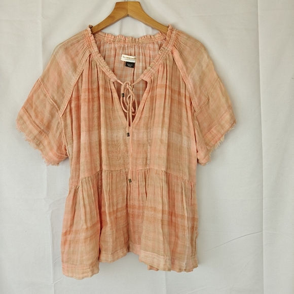 Anthropologie Pilcro And The Letterpress The Bette Babydoll Blouse Size M - Picture 5 of 13